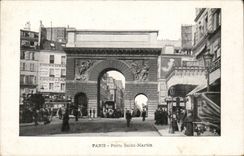 Paris - 10 - Gate Saint Martin - CPA