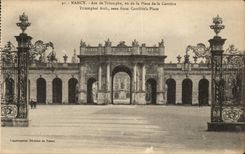 Nancy CPA Arc de triomphe vu de la place de la Carriere