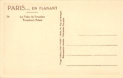 Paris CPA the Palate of Trocadero