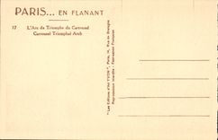 Paris CPA L'arc de triomphe du carrousel