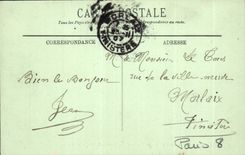 Paris CPA the avenue of the Champs Elysees and horses of Marly