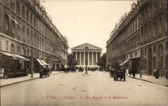 Paris CPA the royal street and the Madeleine