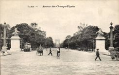 Paris CPA Which occurred of the Champs Elysees