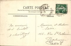 Paris CPA Arc de Triomphe and the Elysees Fields