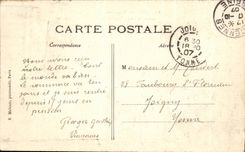 Paris CPA Wood of Vincennes the lake and the Frontier runner