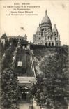 Paris CPA le Sacre coeur et le funiculaire de Montmartre