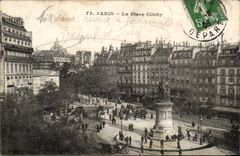 Paris CPA La Place Clichy