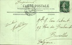 Paris CPA the avenue of the Fields elysees towards Arc de Triomphe