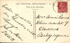 Paris CPA Arc de Triomphe and places it Etoile