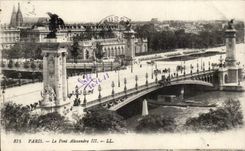 Paris CPA the bridge Alexandre III