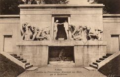 Paris CPA Cemetery of the Father Lachaise War memorial by Bartholome