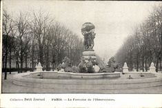 Paris CPA the fountain of the observatory