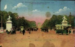 Paris CPA Which occurred of the Elysees fields