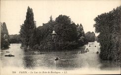 Paris CPA Le Lac du Bois de Boulogne
