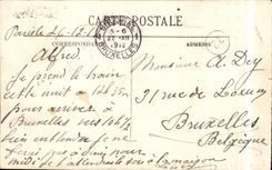 Paris CPA the street Soufflot and the Pantheon