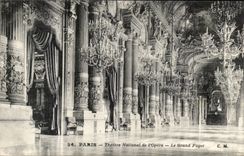 Paris CPA Theatre national de l'opera le grand foyer