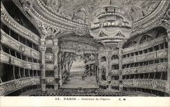 Paris CPA L'opera Garnier Interieur