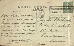 Paris CPA Arc de Triomphe of the Carousel and Statue Nevertheless