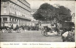 Paris CPA La place du Theatre Francais