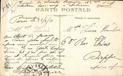 Paris CPA Monument of the Republic