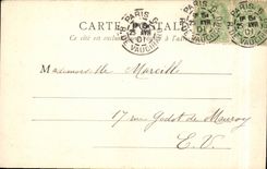 Paris CPA Fountain medicis (Luxembourg garden)