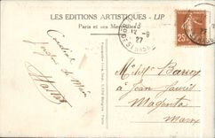 Paris CPA park of the Chaumont Hillocks the suspended bridge the lake and the View-point