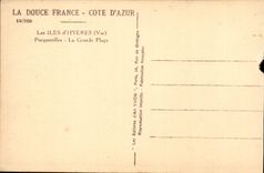 CPA Les iles d'Hyeres Porquerolles La grande plage