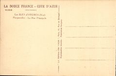 CPA Les iles d'Hyeres Porquerolles La rue principale