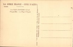 CPA Les iles d'Hyeres Porquerolles la plage d'argent