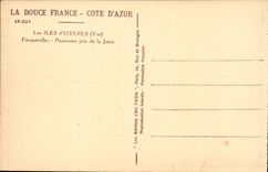 CPA Les iles d'Hyeres Porquerolles Panorama pris de la jetee