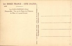 CPA Les iles d'Hyeres Porquerolles Vue sur la pointe de l'Oustaou de Diou et le grand Seraine