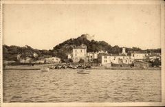 CPA Les iles d'Hyeres Le village de Porquerolles et le fort Saint Agate