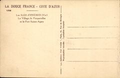 CPA Les iles d'Hyeres Le village de Porquerolles et le fort Saint Agate