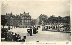 Paris CPA Garden of Luxembourg and the palate of the Senate