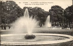 Round Paris CPA point of the Champs Elysees