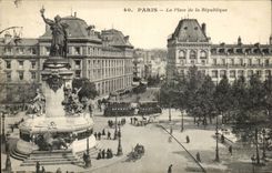 Paris CPA Places Republic