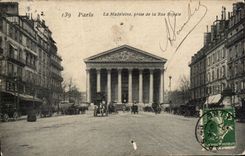 Paris CPA the madeleine taken of the royal Street