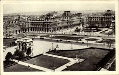 Paris CPA Perspective sur le Louvre 