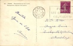 Paris CPA Perspective sur le Louvre 