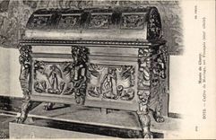 Paris CPA Musee of Cluny Bois Cases marriage French art