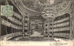 Paris CPA L'opera Interieur