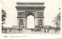Paris CPA Arc de Triomphe of star