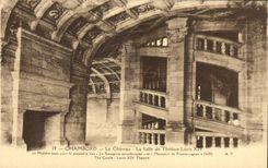 Chambord CPA Le chateau la salle de Theatre Louis XIV