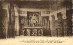 Chambord CPA Le chateau l'oratoire de Francois 1er