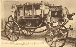 Chambord CPA Carosse de gala du comte de Chambord (1873)