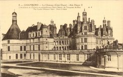 Chambord CPA Le chateau Aile Henri II