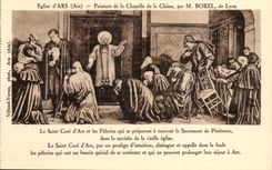 CPA Ars Church Painting of the vault of hunting by Mr Borel