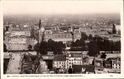 Paris CPA Vue panoramqieu prise de Notre DAme (cote Hotel de ville)