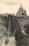 Paris CPA Basilique du Sacre Coeur Funiculaire et reservoir de Montmartre