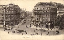 Paris CPA the street of Peace